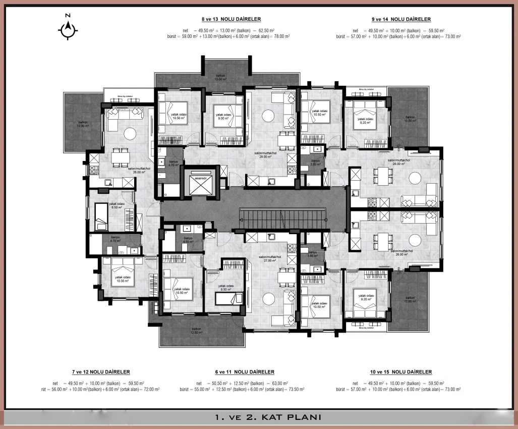 housebind Жилой комплекс в центре Алании